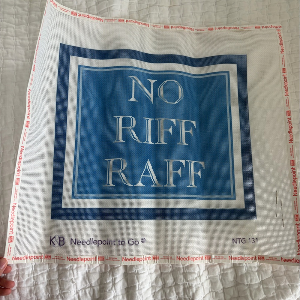 Needlepoint to Go No Riff Raff Canvas